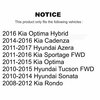 Kugel Rear Wheel Bearing Hub Assembly For Hyundai Kia Sonata Optima Tucson Sportage Azera Rondo 70-512437